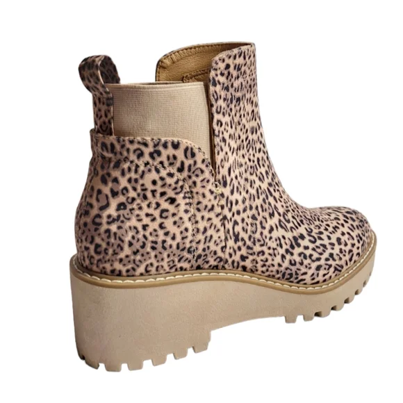 Dolce Vita Women's Leopard Print Slip On Ankle Boots 8.5 - Picture 7 of 13